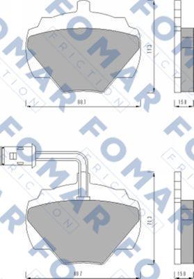 FOMAR Friction FO 446081 - Komplet Pločica, disk-kočnica www.molydon.hr