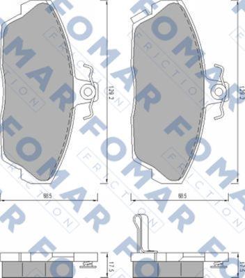 FOMAR Friction FO 456181 - Komplet Pločica, disk-kočnica www.molydon.hr