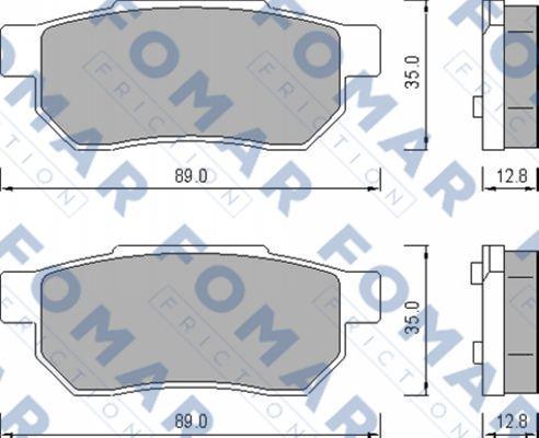 FOMAR Friction FO 456381 - Komplet Pločica, disk-kočnica www.molydon.hr