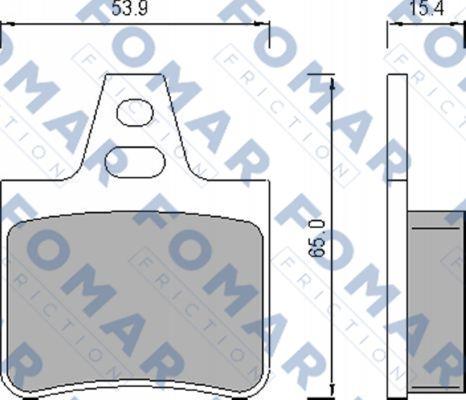 FOMAR Friction FO 450981 - Komplet Pločica, disk-kočnica www.molydon.hr