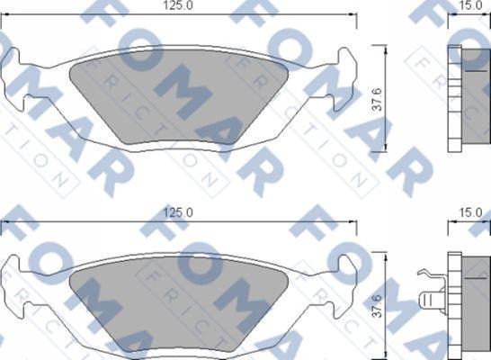 FOMAR Friction FO 451181 - Komplet Pločica, disk-kočnica www.molydon.hr