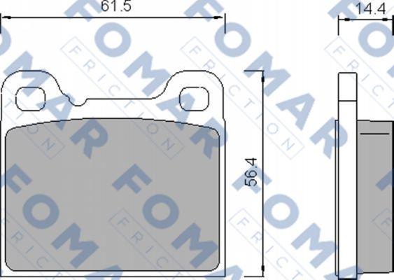 FOMAR Friction FO 458781 - Komplet Pločica, disk-kočnica www.molydon.hr