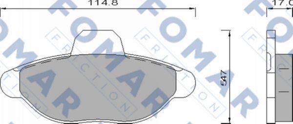 FOMAR Friction FO 465981 - Komplet Pločica, disk-kočnica www.molydon.hr