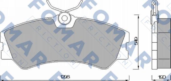 FOMAR Friction FO 463781 - Komplet Pločica, disk-kočnica www.molydon.hr