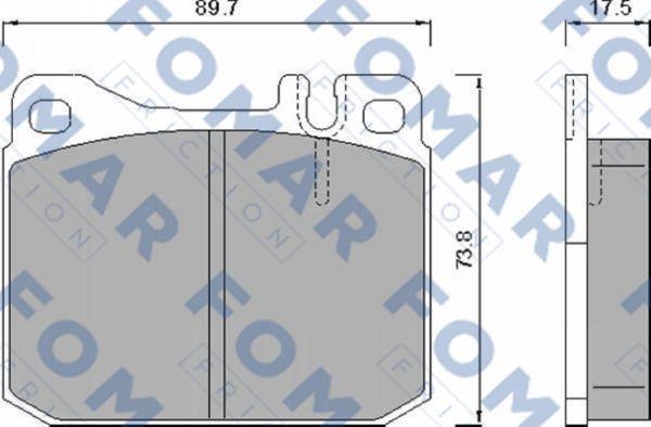 FOMAR Friction FO 467981 - Komplet Pločica, disk-kočnica www.molydon.hr