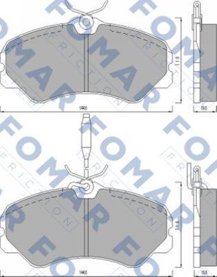 FOMAR Friction FO 467481 - Komplet Pločica, disk-kočnica www.molydon.hr