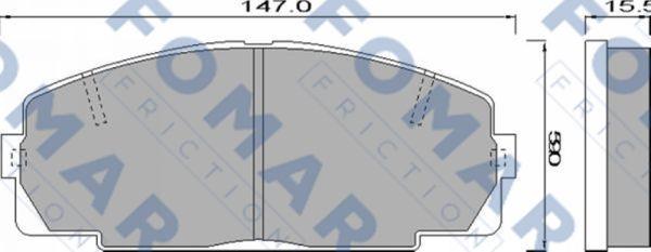 FOMAR Friction FO 489481 - Komplet Pločica, disk-kočnica www.molydon.hr