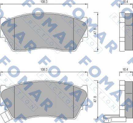 FOMAR Friction FO 484081 - Komplet Pločica, disk-kočnica www.molydon.hr