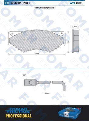 FOMAR Friction FO 484881 - Komplet Pločica, disk-kočnica www.molydon.hr