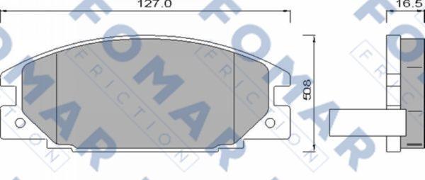 FOMAR Friction FO 486681 - Komplet Pločica, disk-kočnica www.molydon.hr