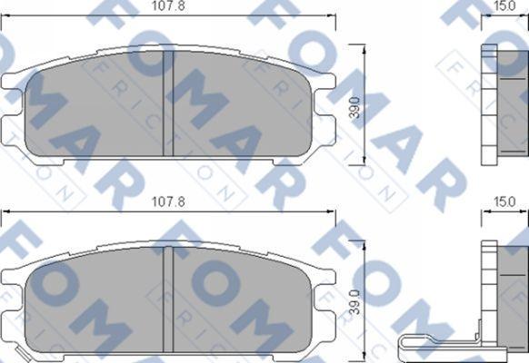 FOMAR Friction FO 480581 - Komplet Pločica, disk-kočnica www.molydon.hr