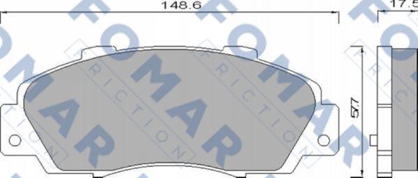 FOMAR Friction FO 488181 - Komplet Pločica, disk-kočnica www.molydon.hr