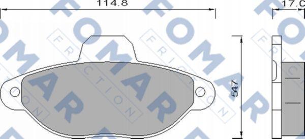 FOMAR Friction FO 482881 - Komplet Pločica, disk-kočnica www.molydon.hr