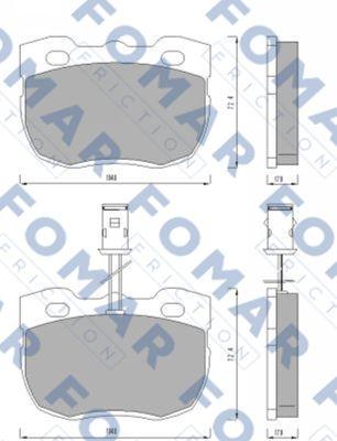 FOMAR Friction FO 487981 - Komplet Pločica, disk-kočnica www.molydon.hr