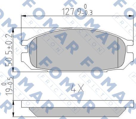 FOMAR Friction FO 487681 - Komplet Pločica, disk-kočnica www.molydon.hr