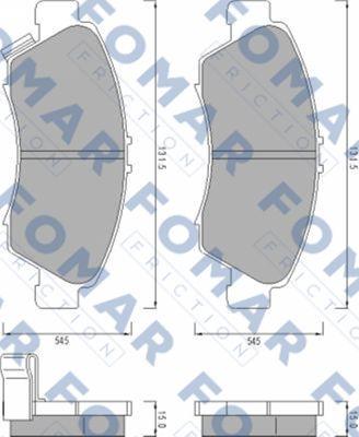 FOMAR Friction FO 487281 - Komplet Pločica, disk-kočnica www.molydon.hr