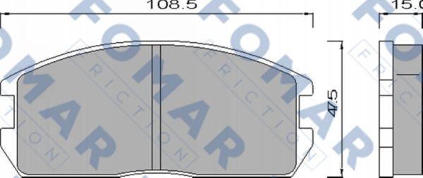 FOMAR Friction FO 439581 - Komplet Pločica, disk-kočnica www.molydon.hr