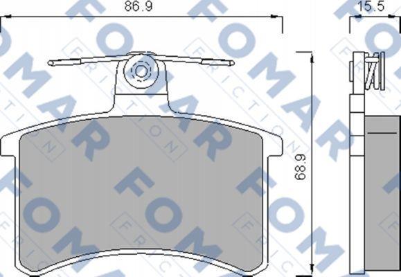 FOMAR Friction FO 436981 - Komplet Pločica, disk-kočnica www.molydon.hr