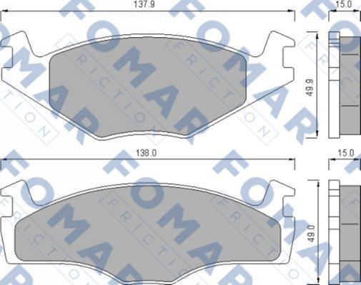 FOMAR Friction FO 436481 - Komplet Pločica, disk-kočnica www.molydon.hr