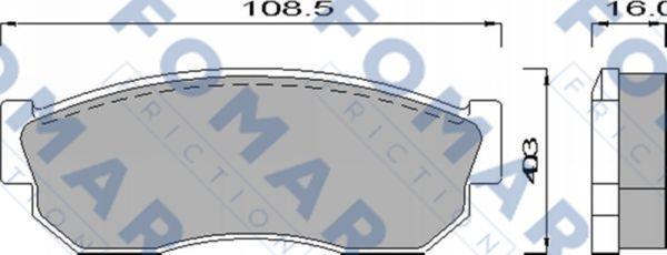 FOMAR Friction FO 432181 - Komplet Pločica, disk-kočnica www.molydon.hr