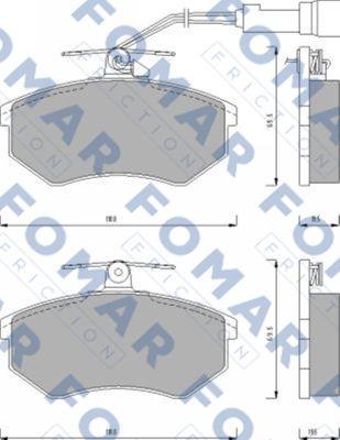 FOMAR Friction FO 432881 - Komplet Pločica, disk-kočnica www.molydon.hr