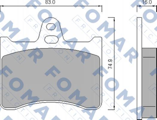 FOMAR Friction FO 424981 - Komplet Pločica, disk-kočnica www.molydon.hr