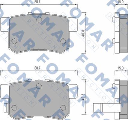 FOMAR Friction FO 475181 - Komplet Pločica, disk-kočnica www.molydon.hr