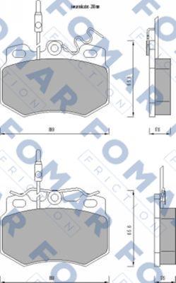 FOMAR Friction FO 470281 - Komplet Pločica, disk-kočnica www.molydon.hr