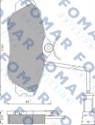 FOMAR Friction FO 471781 - Komplet Pločica, disk-kočnica www.molydon.hr