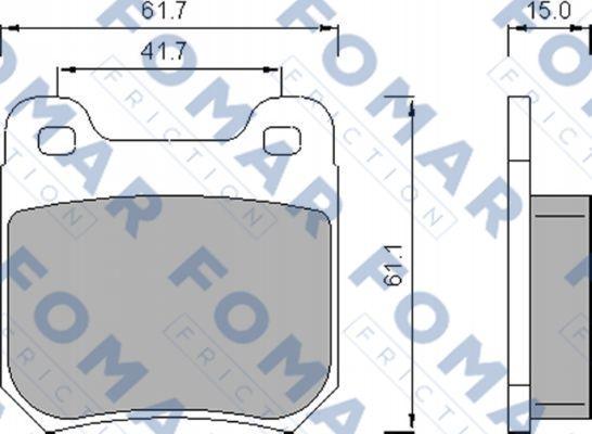 FOMAR Friction FO 478781 - Komplet Pločica, disk-kočnica www.molydon.hr