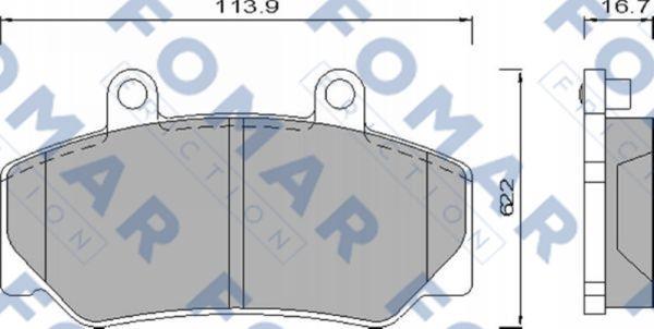 FOMAR Friction FO 473981 - Komplet Pločica, disk-kočnica www.molydon.hr