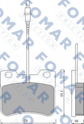 FOMAR Friction FO 472981 - Komplet Pločica, disk-kočnica www.molydon.hr