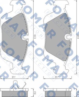 FOMAR Friction FO 472081 - Komplet Pločica, disk-kočnica www.molydon.hr