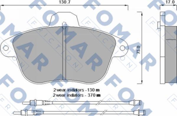 FOMAR Friction FO 593481 - Komplet Pločica, disk-kočnica www.molydon.hr