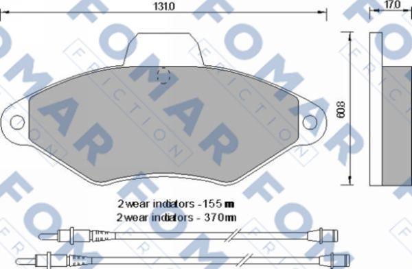 FOMAR Friction FO 592481 - Komplet Pločica, disk-kočnica www.molydon.hr