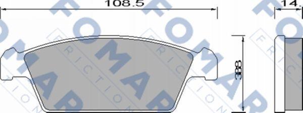 FOMAR Friction FO 644281 - Komplet Pločica, disk-kočnica www.molydon.hr