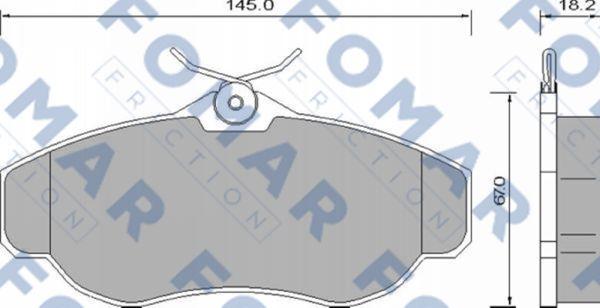 FOMAR Friction FO 646981 - Komplet Pločica, disk-kočnica www.molydon.hr