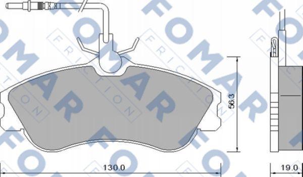 FOMAR Friction FO 642681 - Komplet Pločica, disk-kočnica www.molydon.hr