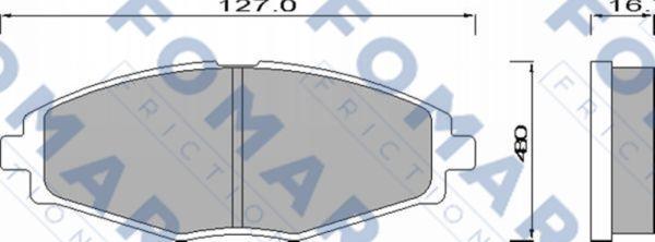 FOMAR Friction FO 642281 - Komplet Pločica, disk-kočnica www.molydon.hr