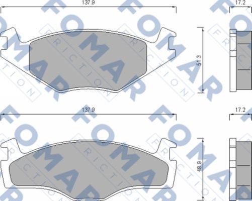 FOMAR Friction FO 647481 - Komplet Pločica, disk-kočnica www.molydon.hr