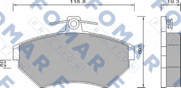 FOMAR Friction FO 647681 - Komplet Pločica, disk-kočnica www.molydon.hr