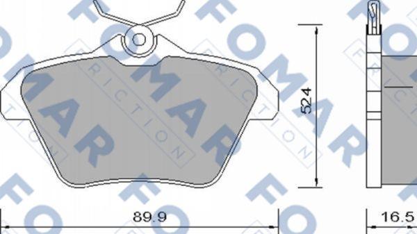 FOMAR Friction FO 650081 - Komplet Pločica, disk-kočnica www.molydon.hr