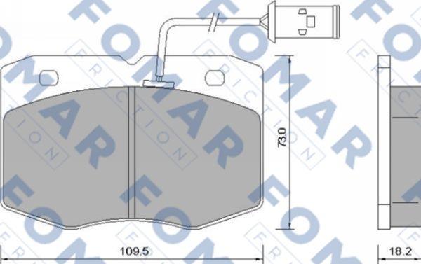 FOMAR Friction FO 658881 - Komplet Pločica, disk-kočnica www.molydon.hr