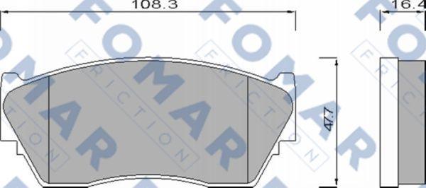 FOMAR Friction FO 669281 - Komplet Pločica, disk-kočnica www.molydon.hr