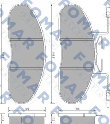 FOMAR Friction FO 664281 - Komplet Pločica, disk-kočnica www.molydon.hr