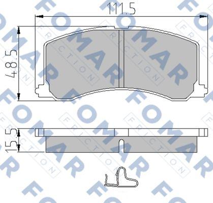 FOMAR Friction FO 665381 - Komplet Pločica, disk-kočnica www.molydon.hr