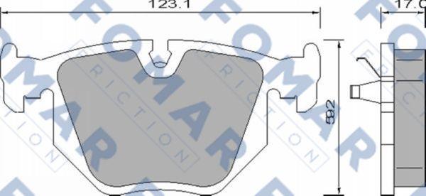 FOMAR Friction FO 661481 - Komplet Pločica, disk-kočnica www.molydon.hr