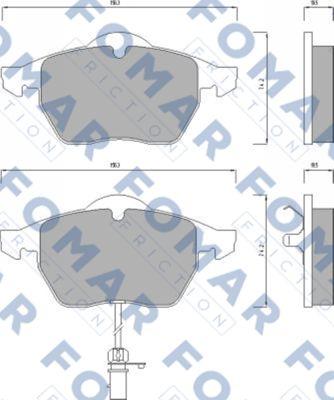 FOMAR Friction FO 668681 - Komplet Pločica, disk-kočnica www.molydon.hr