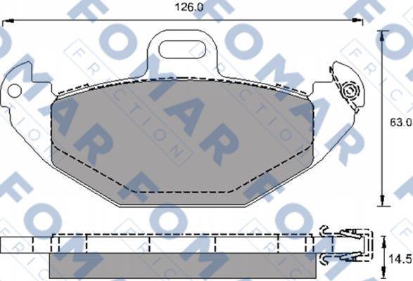 FOMAR Friction FO 689081 - Komplet Pločica, disk-kočnica www.molydon.hr