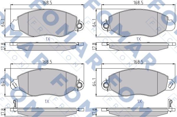 FOMAR Friction FO 684781 - Komplet Pločica, disk-kočnica www.molydon.hr